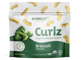 Sprout Organic Baby Food, Stage 4 Toddler Snacks, Broccoli Plant Power Curlz, 1.48 Ounce -Pack of 6 (Packaging May Vary)